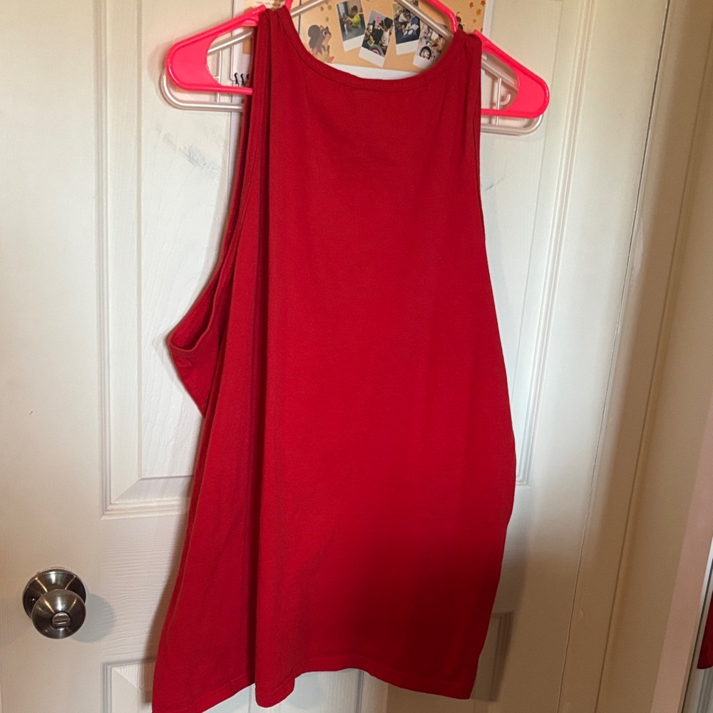 Gildan Women's Red Tank Top - Picture 3 of 3